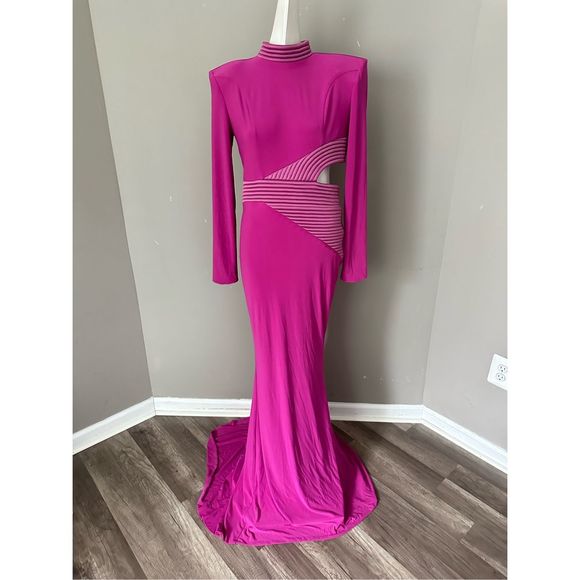 Zhivago Message To Love Gown in Berry US 2 $650 - Picture 4 of 10